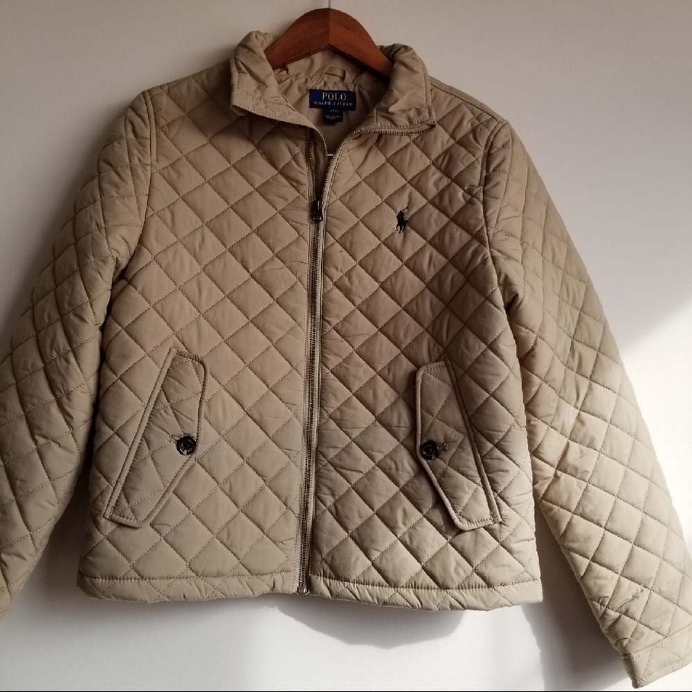 Polo Ralph Lauren Boys Quilted Coat Tan L